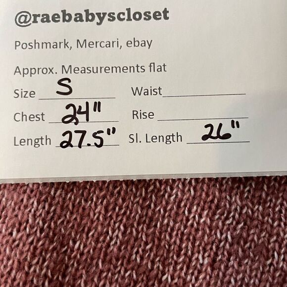 Rue21 Women's Pullover V-Neck Long Raglan Batwing Sleeve Sweater Size S - Picture 7 of 7